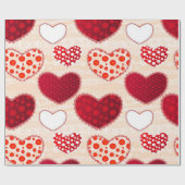 Herzmuster Geschenkpapier (Flach)