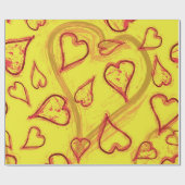 Herzmuster Geschenkpapier (Flach)