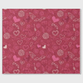 Herzmuster Geschenkpapier (Flach)