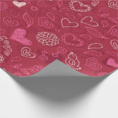 Herzmuster Geschenkpapier (Ecke)