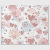 Herzmuster Geschenkpapier (Flach)