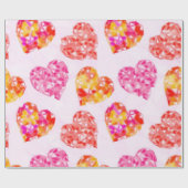 Herzmuster Geschenkpapier (Flach)