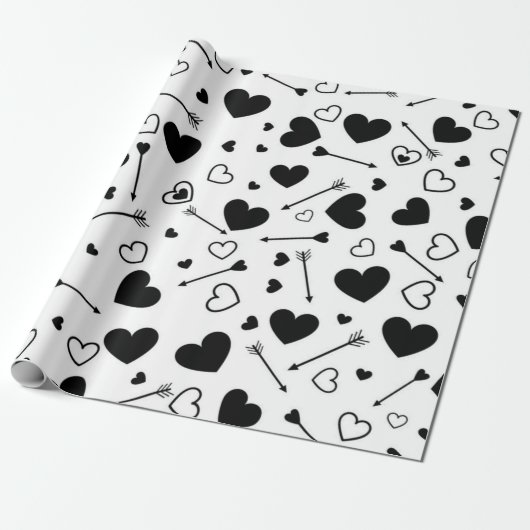 Herzmuster Geschenkpapier (Ungerollt)