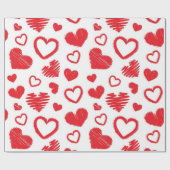 Herzmuster Geschenkpapier (Flach)