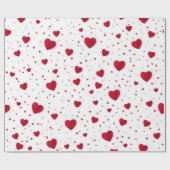 Herzmuster Geschenkpapier (Flach)
