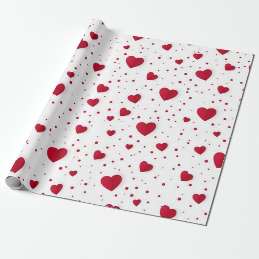 Herzmuster Geschenkpapier (Ungerollt)