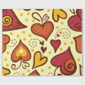 Herzmuster Geschenkpapier (Flach)