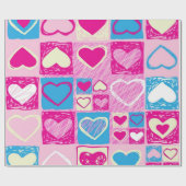 Herzmuster Geschenkpapier (Flach)