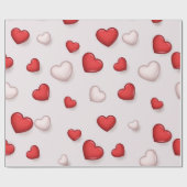 Herzmuster Geschenkpapier (Flach)