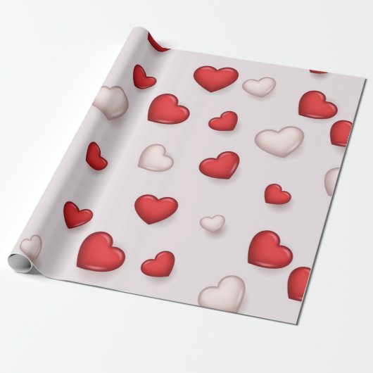 Herzmuster Geschenkpapier (Ungerollt)