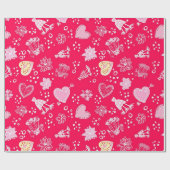 Herzmuster Geschenkpapier (Flach)