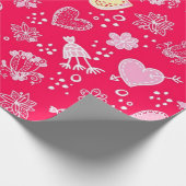 Herzmuster Geschenkpapier (Ecke)