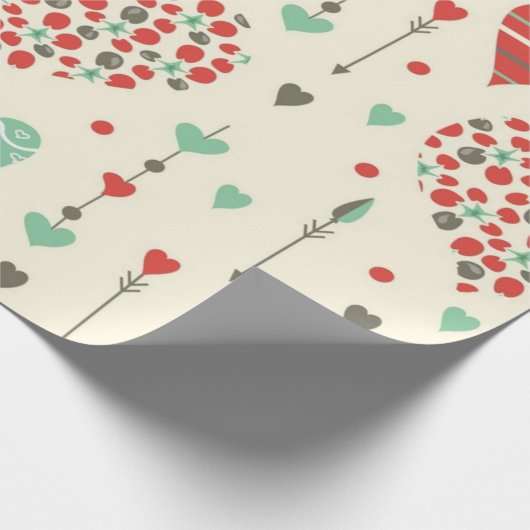 Herzmuster Geschenkpapier (Ecke)