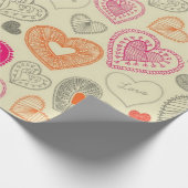 Herzmuster Geschenkpapier (Ecke)