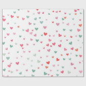 Herzmuster Geschenkpapier (Flach)
