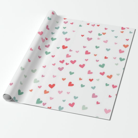 Herzmuster Geschenkpapier (Ungerollt)
