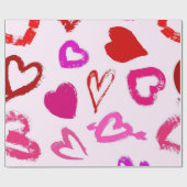 Herzmuster Geschenkpapier (Flach)