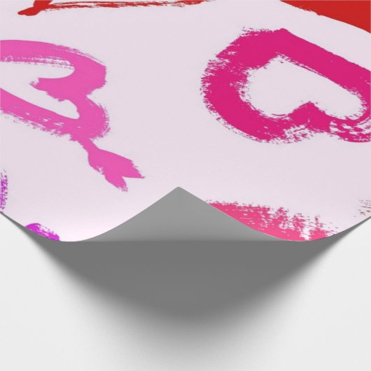 Herzmuster Geschenkpapier (Ecke)