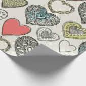 Herzmuster Geschenkpapier (Ecke)