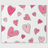 Herzmuster Geschenkpapier (Flach)