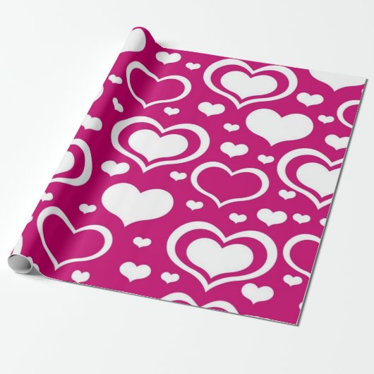 Herzmuster Geschenkpapier (Ungerollt)