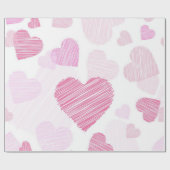 Herzmuster Geschenkpapier (Flach)