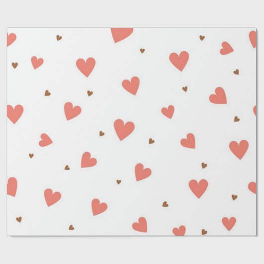 Herzmuster Geschenkpapier (Flach)