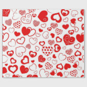 Herzmuster Geschenkpapier (Flach)