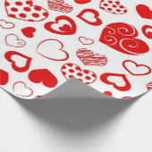 Herzmuster Geschenkpapier (Ecke)