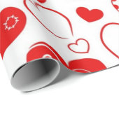 Herzmuster Geschenkpapier (Rolleneckpunkt)