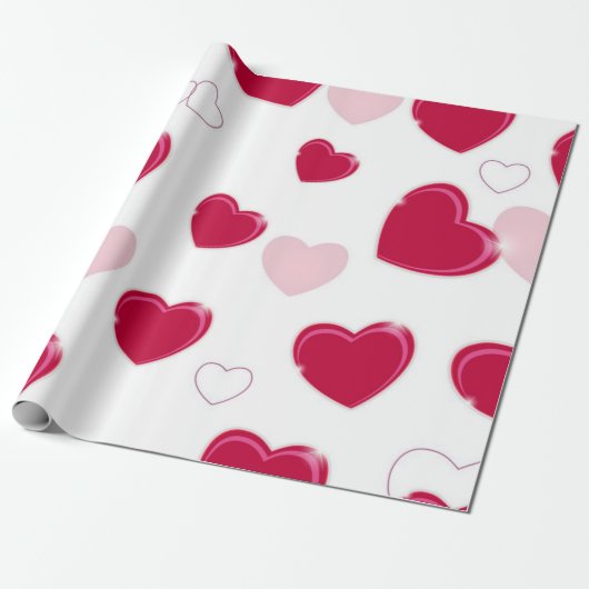 Herzmuster Geschenkpapier (Ungerollt)