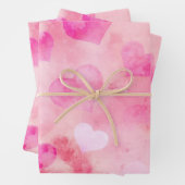 Herzmuster Geschenkpapier Set (Beispiel)