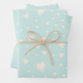 Herzmuster Geschenkpapier Set (Beispiel)