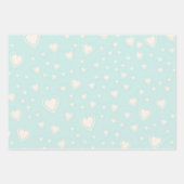 Herzmuster Geschenkpapier Set (Vorderseite)