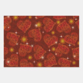 Herzmuster Geschenkpapier Set (Vorderseite 3)