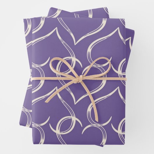 Herzmuster Geschenkpapier Set (Beispiel)