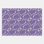 Herzmuster Geschenkpapier Set (Vorderseite)