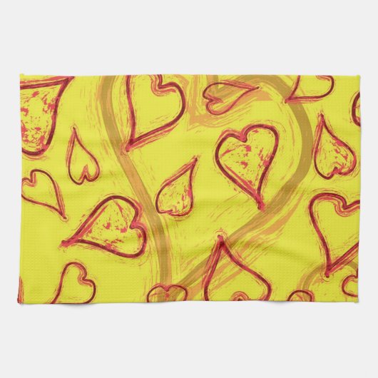 Herzmuster Geschirrtuch (Horizontal)