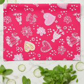 Herzmuster Geschirrtuch (Gefaltet)