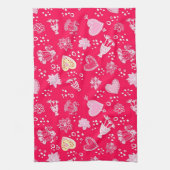 Herzmuster Geschirrtuch (Vertikal)
