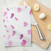 Herzmuster Geschirrtuch (Viertel Falte)
