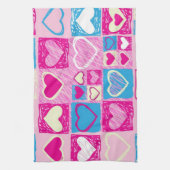 Herzmuster Geschirrtuch (Vertikal)