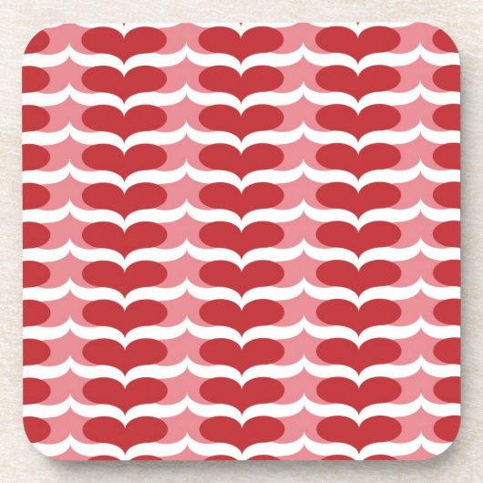 Herzmuster Getränkeuntersetzer (Vorderseite)