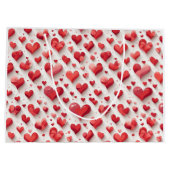 Herzmuster Große Geschenktüte (Rückseite)