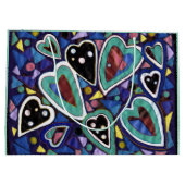 Herzmuster Große Geschenktüte (Rückseite)