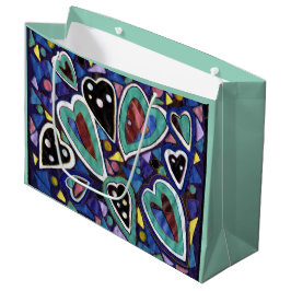 Herzmuster Große Geschenktüte