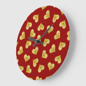 Herzmuster Große Wanduhr (Winkel)