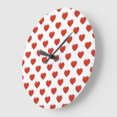 Herzmuster Große Wanduhr (Winkel)