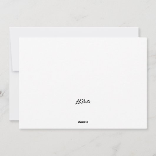 Herzmuster Grußkarte Feiertagskarte (Rückseite)