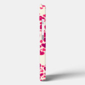 Herzmuster heißen Rosa und Creme mit Namen Case-Mate iPhone Hülle (Rückseite / Links)